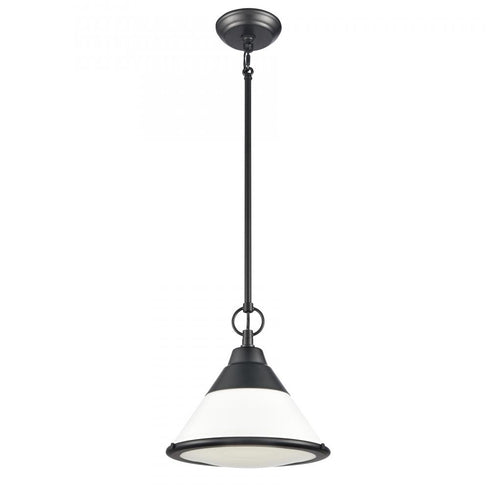 Elk Sven 12 Inch Wide 1 Light Pendant in Matte Black Model: 81435/1