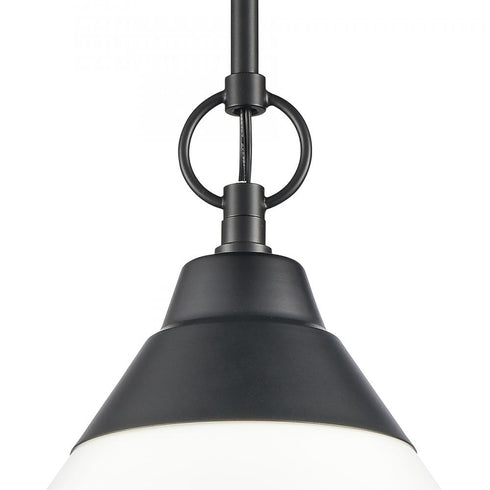 Elk Sven 12 Inch Wide 1 Light Pendant in Matte Black Model: 81435/1