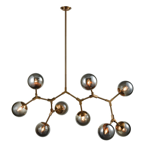 Elk Synapse ISLAND LIGHT in Aged Brass Finish Model: D3564