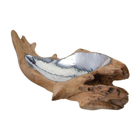 Elk Teak Root BOWL TRAY in Aluminum Finish Model: 162-011