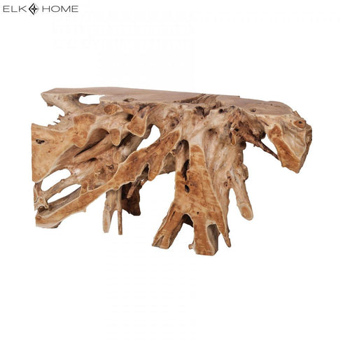 Elk Teak Root CONSOLE TABLE DESK in Natural Finish Model: 7116550