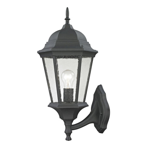 Elk Temple Hill SCONCE in Matte Textured Black Finish Model: 8111EW/65