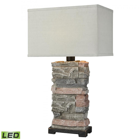Elk Terra Firma 30 Inch High 1 Light Outdoor Table Lamp in Stone Includes LED Bulb Model: D3975-LED