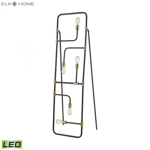 Elk Think Tank 64 Inch High 5 Light Floor Lamp in Black Includes LED Bulbs Model: D3551-LED