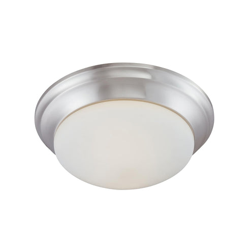 Elk Thomas Ceiling Essentials 15 Inch Wide 2 Light Flush Mount Brushed Nickel Model: 190033217