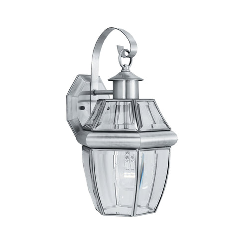 Elk Thomas Heritage 15.75 Inch High 1 Light Outdoor Sconce in Brushed Nickel Model: SL942478