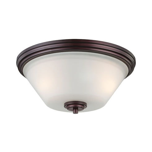 Elk Thomas Pittman 14 Inch Wide 2 Light Flush Mount in Sienna Bronze Model: 190071719