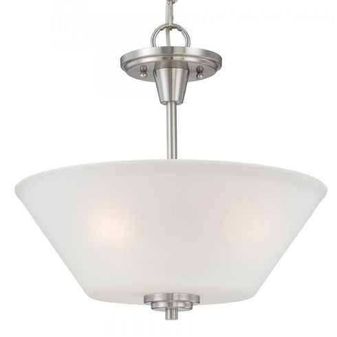Elk Thomas Pittman 15 Inch Wide 2 Light Pendant in Brushed Nickel Model: 190043217