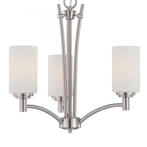 Elk Thomas Pittman 20 Inch Wide 3 Light Chandelier Brushed in Nickel Model: 190040217