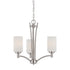Elk Thomas Pittman 20 Inch Wide 3 Light Chandelier Brushed in Nickel Model: 190040217