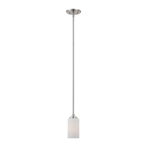 Elk Thomas Pittman 5 Inch Wide 1 Light Mini Pendant in Brushed Nickel Model: 190060217