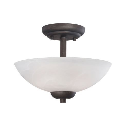 Elk Thomas Tia 11.75 Inch Wide 2 Light Semi Flush Mount in Painted Bronze Model: 190067763