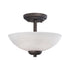 Elk Thomas Tia 11.75 Inch Wide 2 Light Semi Flush Mount in Painted Bronze Model: 190067763