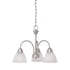 Elk Thomas Tia 17.75 Inch Wide 3 Light Chandelier in Matte Nickel Model: 190005117
