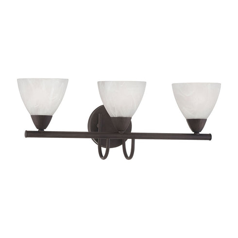 Elk Thomas Tia 22.5 Inch Wide 3 Light Vanity Light in Painted Bronze Model: 190017763