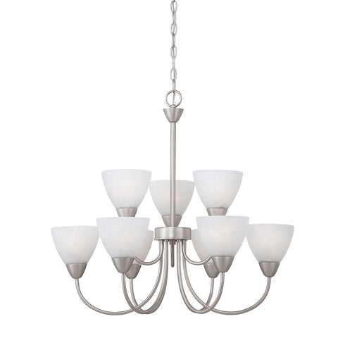 Elk Thomas Tia 25.98 Inch Wide 5 Light Chandelier in Matte Nickel Model: 190036117