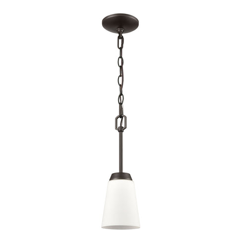 Elk Thomas Winslow 5 Inch Wide 1 Light Mini Pendant in Oil Rubbed Bronze Model: CN310151