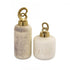 Elk Tiff VASE JAR BOTTLE (2 pack) (2 pack) in Speckled White Finish Model: H0807-8735/S2