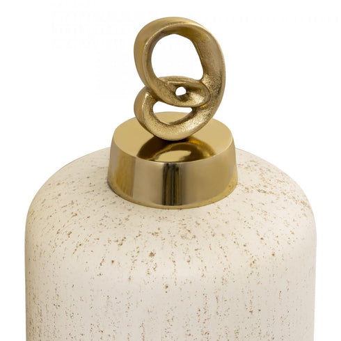 Elk Tiff VASE JAR BOTTLE (2 pack) (2 pack) in Speckled White Finish Model: H0807-8735/S2