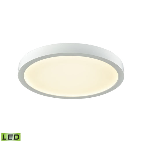 Elk Titan 1 Light FLUSH MOUNT in White Finish Model: CL781234