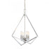 Elk_discontinued Trapezoid Cage 18 Inch Wide 4 Light Chandelier in Matte Black Model: 5388-MB-NG