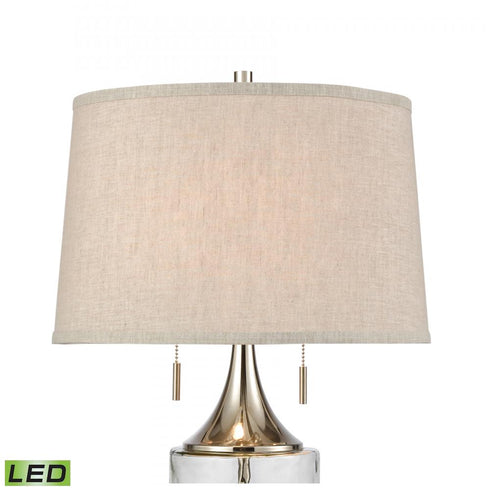 Elk Tribeca 27 Inch High 2 Light Table Lamp in Clear Includes LED Bulbs Model: 77119-LED