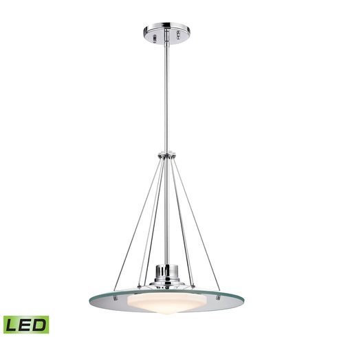 Elk Tribune 1 Light PENDANT in Chrome Finish Model: LC414-PW-80