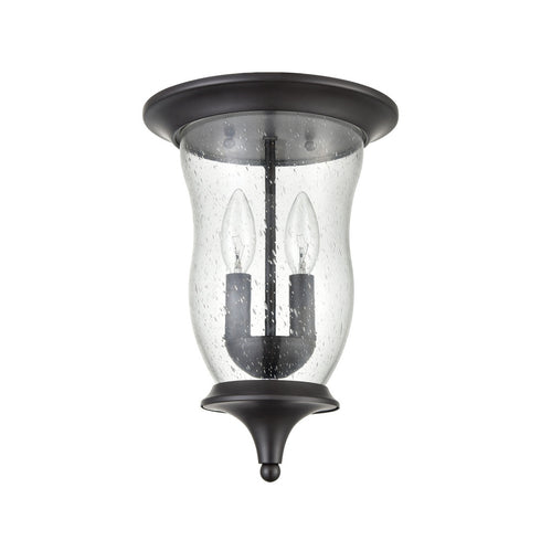 Elk Trinity FLUSH MOUNT in Oil Rubbed Bronze Finish Model: 8002FM/75