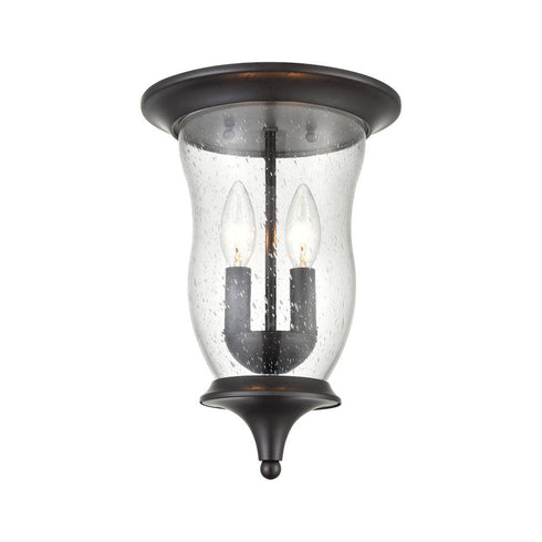 Elk Trinity FLUSH MOUNT in Oil Rubbed Bronze Finish Model: 8002FM/75