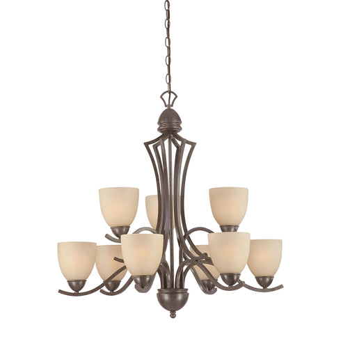 Elk Triton 9 Light CHANDELIER in Sable Bronze Finish Model: SL808322