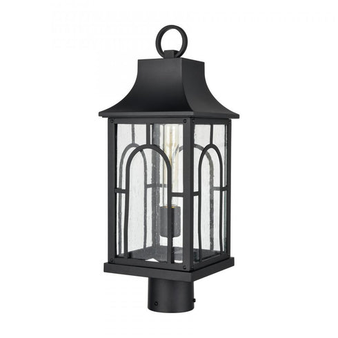 Elk Triumph 19.75 Inch High 1 Light Outdoor Post Light in Textured Black Model: 89604/1