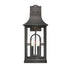 Elk Triumph 21 Inch High 2 Light Outdoor Sconce in Textured Black Model: 89601/2