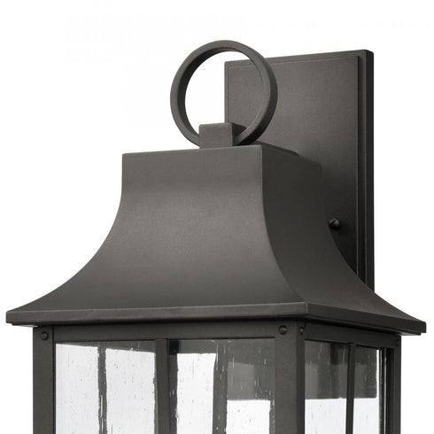 Elk Triumph 21 Inch High 2 Light Outdoor Sconce in Textured Black Model: 89601/2