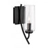 Elk Tulip 11.75 Inch High 1 Light Sconce in Acid Dipped Black Model: 8153-ADB-CL