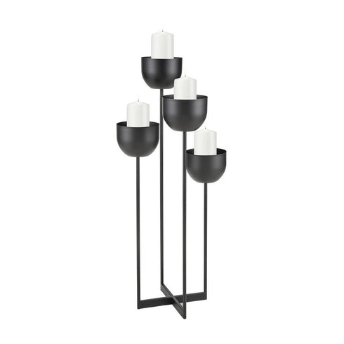 Elk Tulip CANDLE CANDLEHOLDER in Matte Black Finish Model: 3200-232