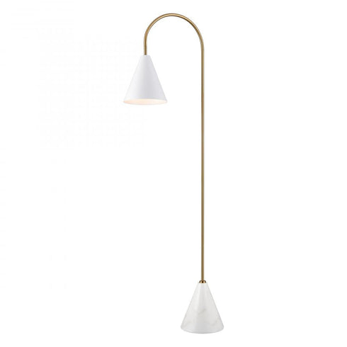 Elk Tully 69 Inch High 1 Light Floor Lamp in Matte White Model: H0019-11063