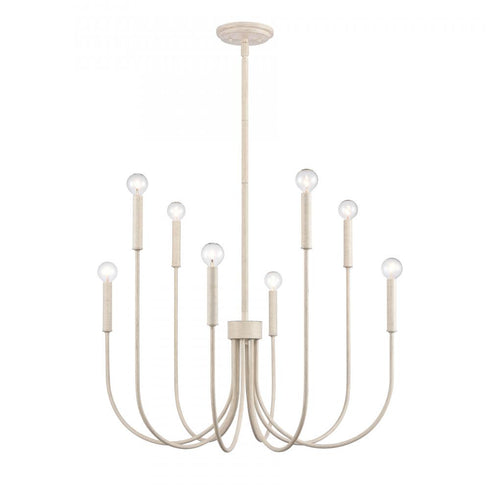 Elk Ulla 28 Inch Wide 8 Light Chandelier in Antique White Model: EC89875/8