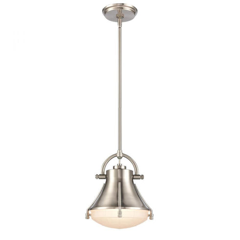 Elk Urbanite 9 Inch Wide 1 Light Mini Pendant in Satin Nickel Model: 67785/1