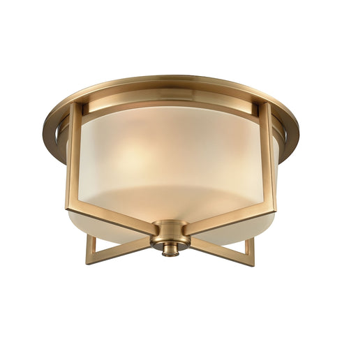 Elk Vancourt FLUSH MOUNT in Satin Brass Finish Model: 15999/3