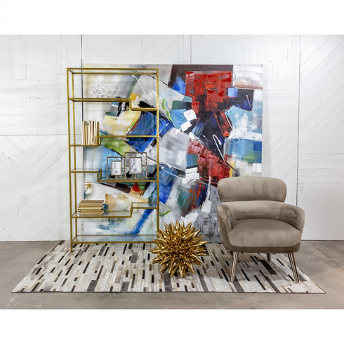 Elk Vanguard BOOKCASE SHELF in Gold Leaf Finish Model: 351-10209