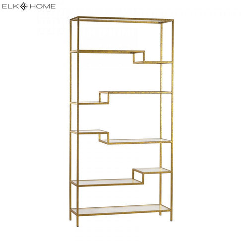 Elk Vanguard BOOKCASE SHELF in Gold Leaf Finish Model: 351-10209