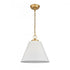 Elk Vellus 14 Inch Wide 1 Light Pendant in Matte White Model: 68174/1