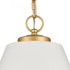 Elk Vellus 14 Inch Wide 1 Light Pendant in Matte White Model: 68174/1