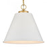 Elk Vellus 14 Inch Wide 1 Light Pendant in Matte White Model: 68174/1