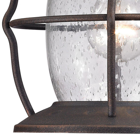 Elk Village Lantern SCONCE in Weathered Charcoal Finish Model: 47040/1