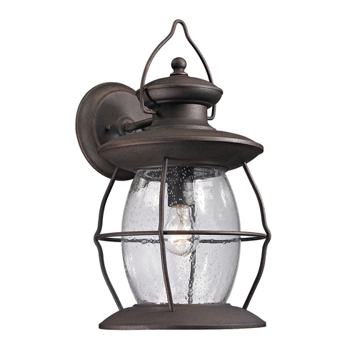Elk Village Lantern SCONCE in Weathered Charcoal Finish Model: 47044/1
