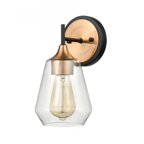 Elk Villette 6 Inch Wide 1 Light Vanity Light in Satin Brass Model: 18690/1