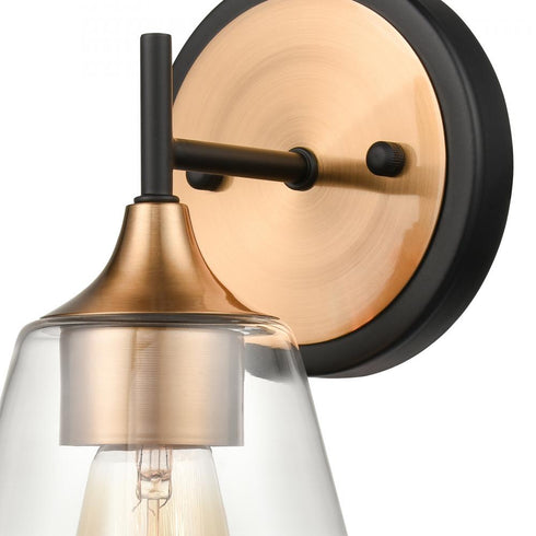 Elk Villette 6 Inch Wide 1 Light Vanity Light in Satin Brass Model: 18690/1