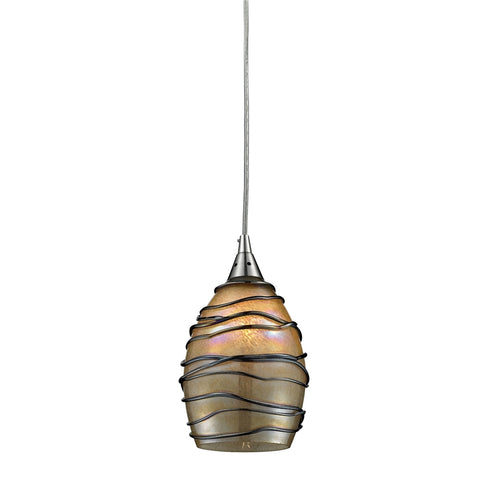 Elk Vines MINI PENDANT in Satin Nickel Finish Model: 31142/1
