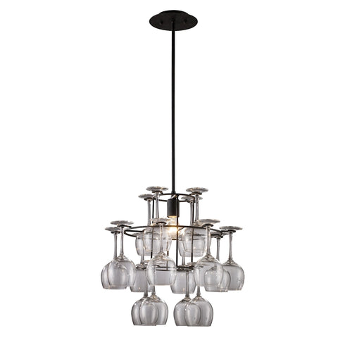 Elk Vintage CHANDELIER in Dark Rust Finish Model: 14040/1